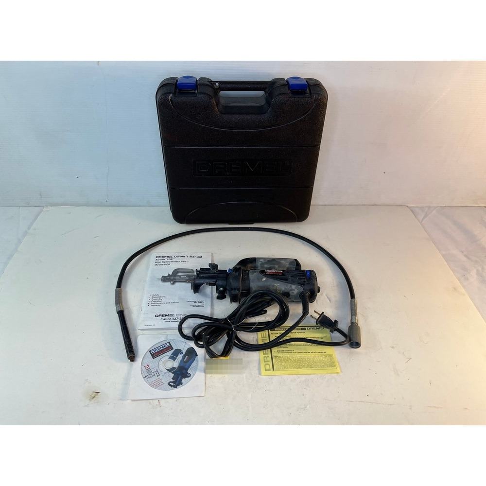 Dremel Advantage Model 9000 High Speed Rotary Saw Black Good With Case Manual